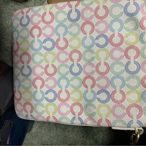 Coach Pastel Circle Pattern Crossbody Bag